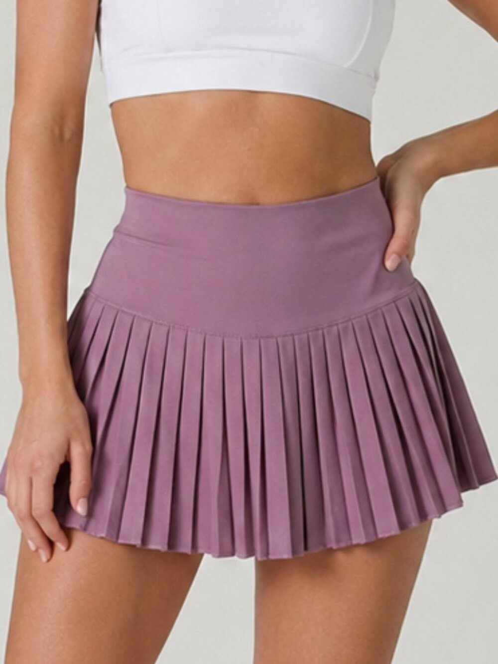 Gold Hinge Pleated Athletic Skort XL Purple Mauve Tennis Golf Pickleball Skirt